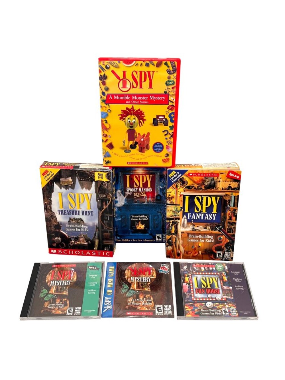 I Spy Lot of 7 CD Mystery & Brain Building Games For Kids & Elderly Windows Mac